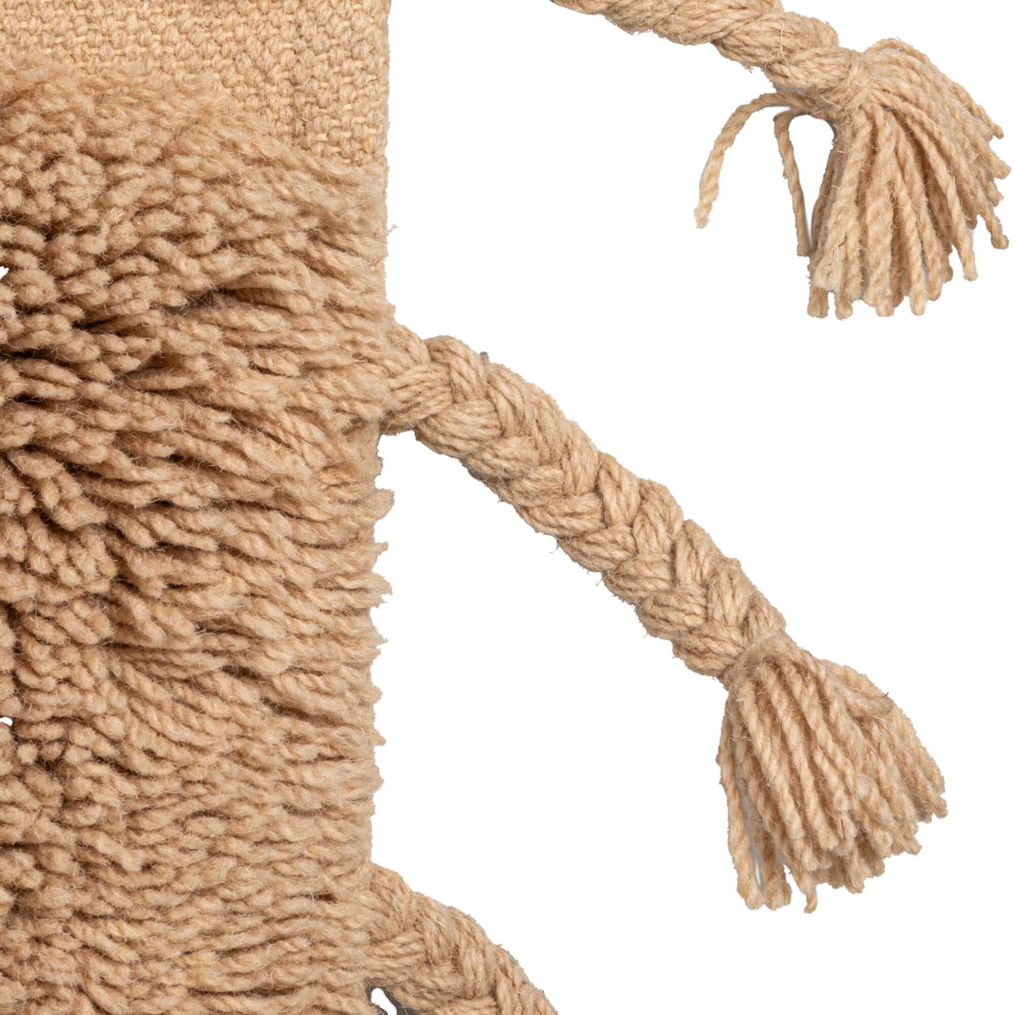 Hello Honey® 71" x 47" Natural Tactile Elegance Hand-Woven Rug